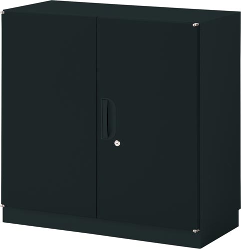 ★ポイント最大16倍★【送料・組立・設置が無料】-(AS-S879BK)アッセ収納800×400下置2段790両開BK 豊國工業株式会社kaf009522●個人様お届け可能!-【お買い得商品】