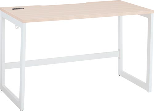 ★ポイント最大16倍★【送料・組立・設置が無料】-(RFFLD-1260NA-WL)リスムデスクD600W1200 白脚 ナチュラル アール・エフ・ヤマカワ株式会社kaf009192●個人様お届け可能!-【お買い得商品】