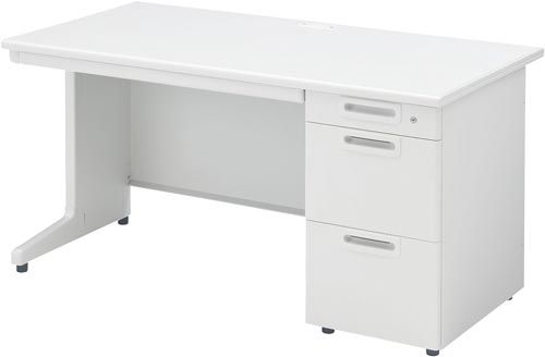 ★ポイント最大16倍★【送料・組立・設置が無料】-(Z-602672)◇RYデスク 片袖 W1400 ホワイト プラス株式会社kaf008930●個人様お届け可能!-【お買い得商品】