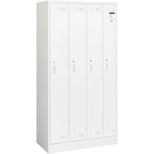★ポイント最大16倍★【送料・組立・設置が無料】-(LK-N4SAW)◇LKロッカーホワイト 4人用 シリンダー錠 コクヨ株式会社kaf006611●個人様お届け可能!-【お買い得商品】