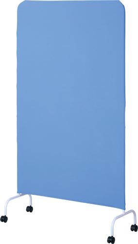 ★ポイント最大16倍★【全国配送可】-(４３３８&minus;８１５８)シンプルパネルＮ　キャスター脚　幅９００　ブルー　株式会社カウネットkaf007517●個人様お届け可能！-【お買い得商品】｜【文具の月島堂】店
