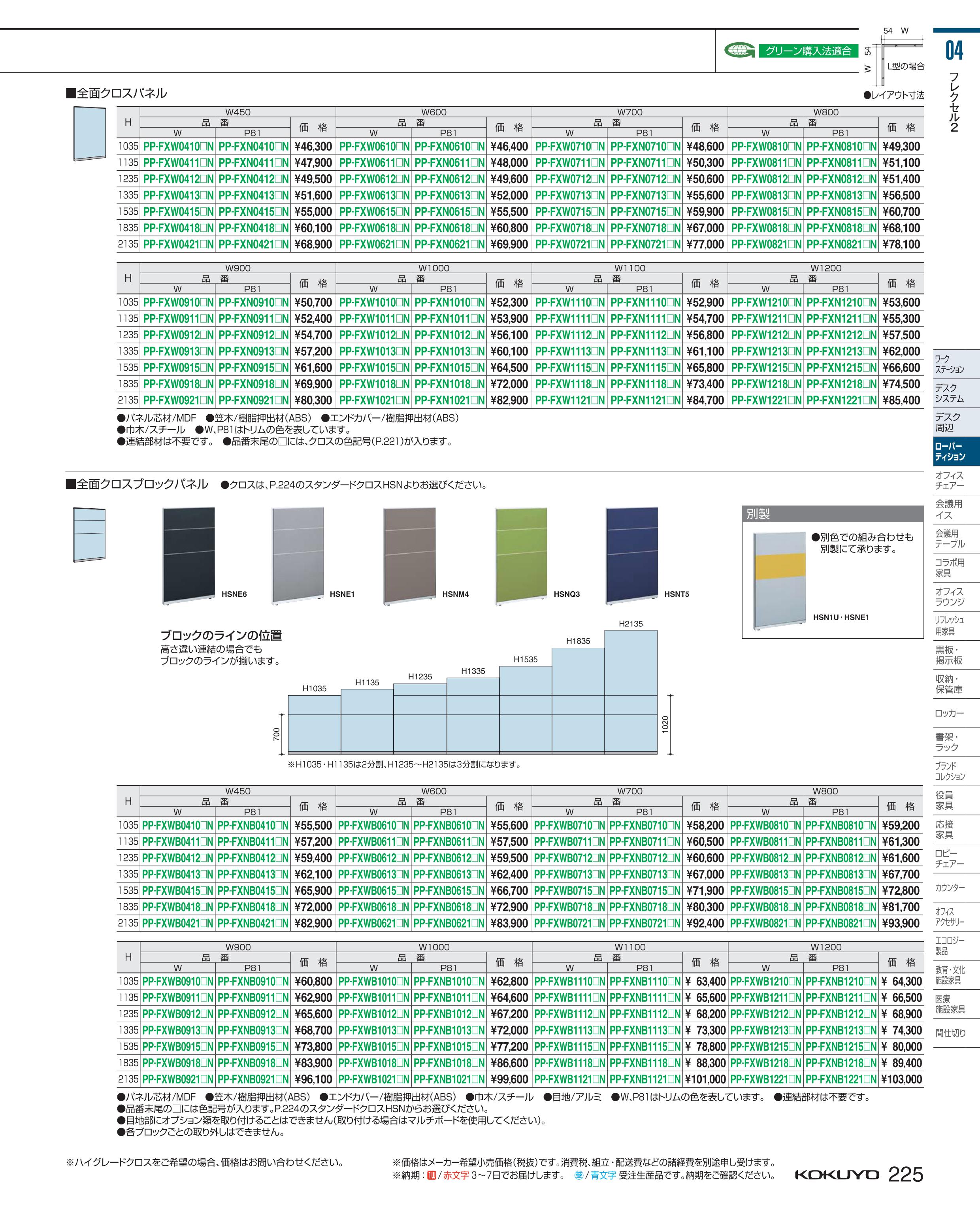 人気カラー再販 ポイント最大15倍 送料無料 フレクセルｉｉ 全面クロスパネル Pp Fxw0412h7c2n コクヨ Kokuyo コクヨ家具 枚数限定 Www Goclassictour Com