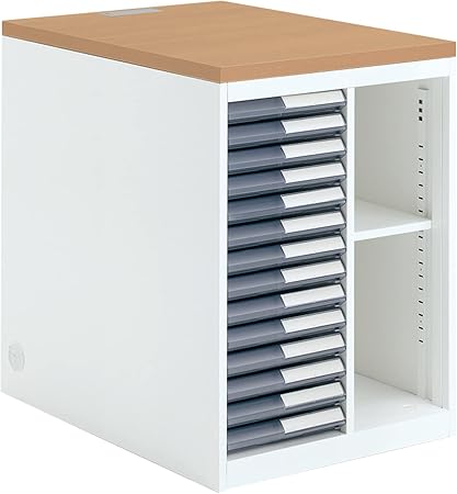 ★ポイント最大16倍★【送料無料】- 収納庫　サイド収納　インフォントｉ　トレ HP-DHT547LSAWMP2 ホワイト／ラスティックミディアム 64378190 コクヨ kokuyo -【コクヨ家具】