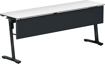 ★ポイント最大16倍★【送料無料】- フラップテ－ブル　カ－ム　棚なし　幕板付 KT-PJ1400E6CPAWNN ブラック／ホワイト 65023761 コクヨ kokuyo -【コクヨ家具】