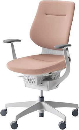 ★ポイント最大16倍★【送料無料】- 回転イス　イング　バーチカルタイプ CR-GW3203E1G49G-VN ホワイトグレー／アッシュピンク 64787602 コクヨ kokuyo -【コクヨ家具】｜【文具の月島堂】店 67,630円