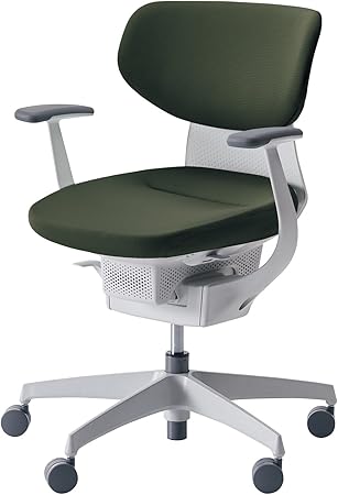 ★ポイント最大16倍★【送料無料】- タスクチェア イング ホワイト脚 ラテラ CR-GW3201E1G4Q6-WN ホワイトグレー/ディープグリーン 64787374 コクヨ kokuyo -【コクヨ家具】|【文具の月島堂】店
