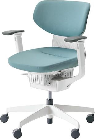 ★ポイント最大16倍★【送料無料】- タスクチェア　イング　ホワイト脚　ラテラ CR-GW3211E1G439-W ホワイトグレー／アッシュターコイズ 65568309 コクヨ kokuyo -【コクヨ家具】