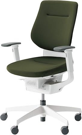 ★ポイント最大16倍★【送料無料】- タスクチェア　イング　ホワイト脚　バーチ CR-GW3213E1G4Q6-W ホワイトグレー／ディープグリーン 65568705 コクヨ kokuyo -【コクヨ家具】