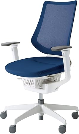 ★ポイント最大16倍★【送料無料】- タスクチェア イング ホワイト脚 バーチ CR-GW3413E1G4T7-V ホワイトグレー/ネイビー 65569191 コクヨ kokuyo -【コクヨ家具】|【文具の月島堂】店