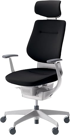 ★ポイント最大16倍★【送料無料】- 回転イス　イング　ヘッドレストタイプ CR-GW3205E1G4B6-WN ホワイトグレー／ブラック 64788135 コクヨ kokuyo -【コクヨ家具】｜【文具の月島堂】店
