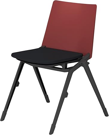 ★ポイント最大16倍★【送料無料】- 会議イス　スタッカ　固定脚　肘無 K12-B010CZ-G4B6AG1 ブラック／パーシアンレッド 66311881 コクヨ kokuyo -【コクヨ家具】
