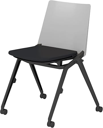 ★ポイント最大16倍★【送料無料】- 会議イス　スタッカ　キャスター脚　肘無 K12-B210CU-G4B6E21 ブラック／ライトグレー 66312024 コクヨ kokuyo -【コクヨ家具】｜【文具の月島堂】店