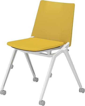 ★ポイント最大16倍★【送料無料】- 会議イス　スタッカ　キャスター脚　肘無 K12-W210CU-G41S1S1 オリーブイエロー／オリーブイエロー 66312222 コクヨ kokuyo -【コクヨ家具】