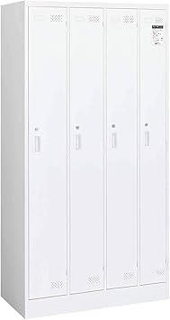 ★ポイント最大16倍★【送料無料】- ＬＫロッカーシリンダー錠交換可能タイプ　４人用　ホワイト LK-N4SAW ホワイト 59088981 コクヨ kokuyo -【コクヨ家具】｜【文具の月島堂】店