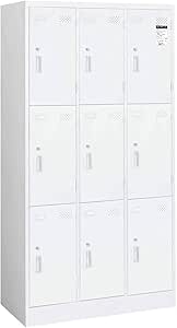 ★ポイント最大16倍★【送料無料】- ＬＫロッカーシリンダー錠交換可能タイプ　９人用　ホワイト LK-N9SAW ホワイト 59089025 コクヨ kokuyo -【コクヨ家具】