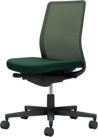★ポイント最大16倍★【送料無料】- オフィスチェア　モネット　背メッシュ　本 C03-B100W-BQ6Q6X1 ブラック／ディープグリーン 66578567 コクヨ kokuyo -【コクヨ家具】
