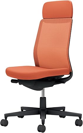 ★ポイント最大16倍★【送料無料】- オフィスチェア　モネット　背メッシュ　本 C03-B101U-B0T0TX1 ブラック／ソフトテラコッタ 66578598 コクヨ kokuyo -【コクヨ家具】 44,031円