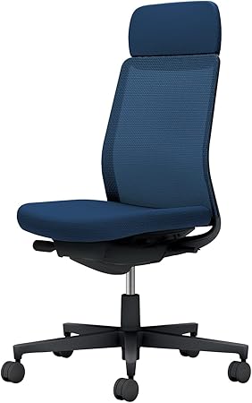 ★ポイント最大16倍★【送料無料】- オフィスチェア モネット 背メッシュ 本 C03-B101U-BT7T7X1 ブラック/ネイビー 66578703 コクヨ kokuyo -【コクヨ家具】