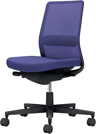 ★ポイント最大16倍★【送料無料】- オフィスチェア　モネット　背メッシュ　本 C03-B102U-B7E7E7E1 ブラック／ディープパープル 66578932 コクヨ kokuyo -【コクヨ家具】｜【文具の月島堂】店