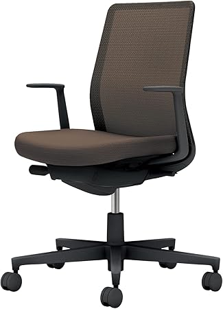 ★ポイント最大16倍★【送料無料】- オフィスチェア　モネット　背メッシュ　本 C03-B110U-BM6M6X1 ブラック／ダークグレージュ 66580195 コクヨ kokuyo -【コクヨ家具】 44,635円
