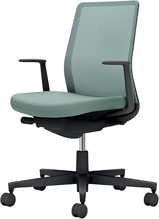 ★ポイント最大16倍★【送料無料】- オフィスチェア　モネット　背メッシュ　本 C03-B110W-B3939X1 ブラック／アッシュターコイズ 66580348 コクヨ kokuyo -【コクヨ家具】