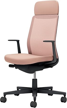★ポイント最大16倍★【送料無料】-  オフィスチェア モネット 背メッシュ 本 C03-B111U-B9G9GX1 ブラック／アッシュピンク 66580683 コクヨ kokuyo -【コクヨ家具】