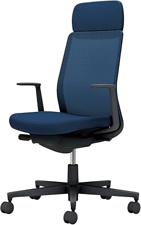 ★ポイント最大16倍★【送料無料】-  オフィスチェア モネット 背メッシュ 本 C03-B111U-BT7T7X1 ブラック／ネイビー 66580744 コクヨ kokuyo -【コクヨ家具】