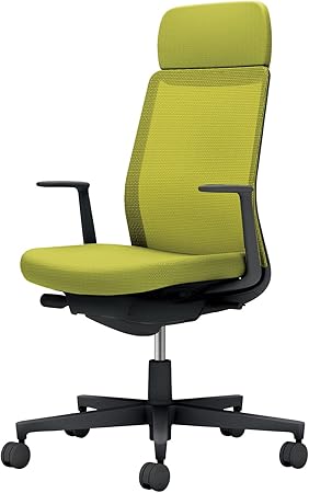 ★ポイント最大16倍★【送料無料】- オフィスチェア　モネット　背メッシュ　本 C03-B111W-BQ4Q4X1 ブラック／ライトオリーブ 66580843 コクヨ kokuyo -【コクヨ家具】