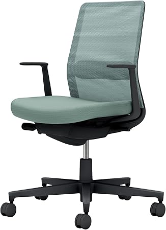 ★ポイント最大16倍★【送料無料】- オフィスチェア　モネット　背メッシュ　本 C03-B112W-B3939391 ブラック／アッシュターコイズ 66581369 コクヨ kokuyo -【コクヨ家具】