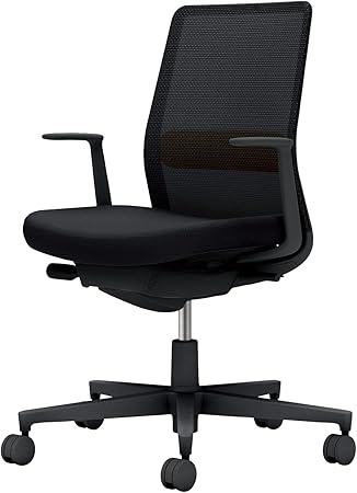 ★ポイント最大16倍★【送料無料】- オフィスチェア　モネット　背メッシュ　本 C03-B112W-BB6E61S1 ブラック／ブラック 66627364 コクヨ kokuyo -【コクヨ家具】