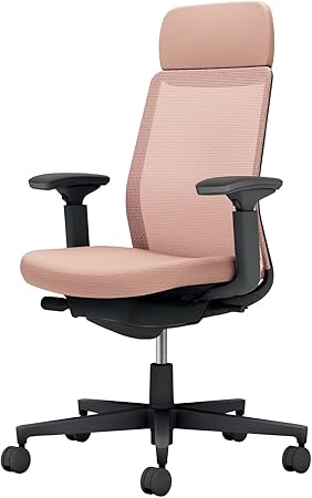 ★ポイント最大16倍★【送料無料】- オフィスチェア　モネット　背メッシュ　本 C03-B131U-B9G9GX1 ブラック／アッシュピンク 66582229 コクヨ kokuyo -【コクヨ家具】