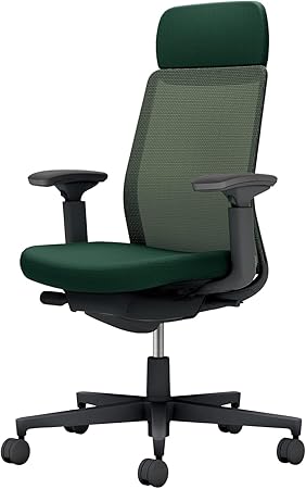★ポイント最大16倍★【送料無料】- オフィスチェア　モネット　背メッシュ　本 C03-B131W-BQ6Q6X1 ブラック／ディープグリーン 66582397 コクヨ kokuyo -【コクヨ家具】