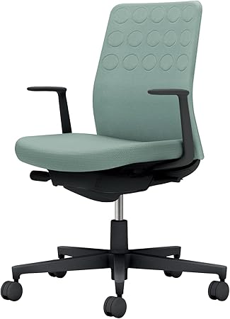 ★ポイント最大16倍★【送料無料】- オフィスチェア　モネット　背クッション C03-B210W-B3939X1 ブラック／アッシュターコイズ 66584285 コクヨ kokuyo -【コクヨ家具】｜【文具の月島堂】店