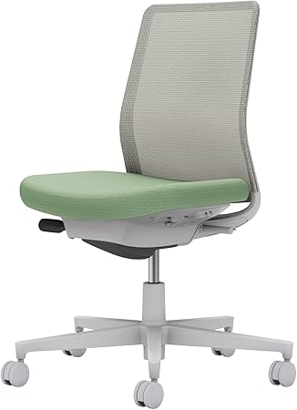 ★ポイント最大16倍★【送料無料】- オフィスチェア　モネット　背メッシュ　本 C03-G100U-G2HE2X1 ライトグレー／パウダーミント 66585251 コクヨ kokuyo -【コクヨ家具】