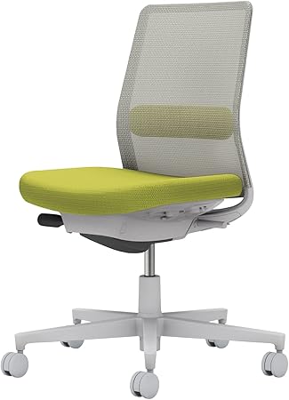 ★ポイント最大16倍★【送料無料】- オフィスチェア　モネット　背メッシュ　本 C03-G102W-GQ4E2Q41 ライトグレー／ライトオリーブ 66585886 コクヨ kokuyo -【コクヨ家具】｜【文具の月島堂】店