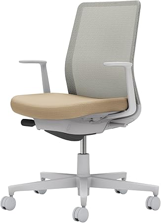 ★ポイント最大16倍★【送料無料】- オフィスチェア　モネット　背メッシュ　本 C03-G110W-G1KE2X1 ライトグレー／ソフトベージュ 66586104 コクヨ kokuyo -【コクヨ家具】 44,635円