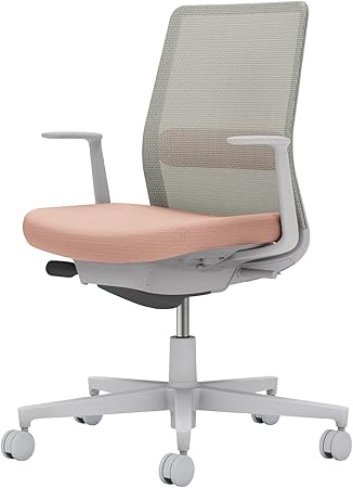 ★ポイント最大16倍★【送料無料】- オフィスチェア　モネット　背メッシュ　本 C03-G112U-G9GE29G1 ライトグレー／アッシュピンク 66586326 コクヨ kokuyo -【コクヨ家具】
