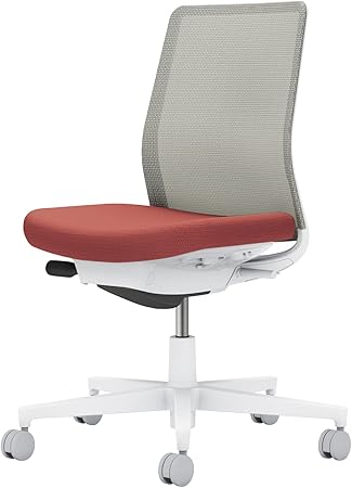 ★尖んがり最大限度16倍★【貨物輸送無料】-  執務室女性議長 モネット 背メッシュ 本 C03-W100W-WAGE2X1 白いこと薄墨色／パーシアンレッド 66588924 コクヨ kokuyo -【コクヨ調度品】