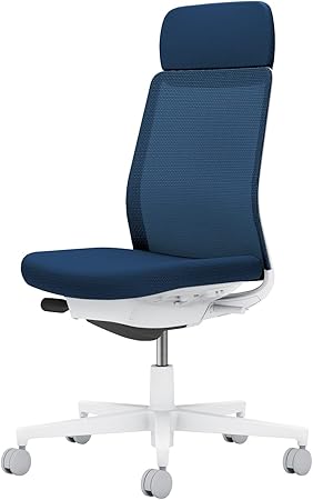 ★ポイント最大16倍★【送料無料】- オフィスチェア モネット 背メッシュ 本 C03-W101U-WT7T7X1 ホワイトグレー/ネイビー 66589266 コクヨ kokuyo -【コクヨ家具】|【文具の月島堂】店