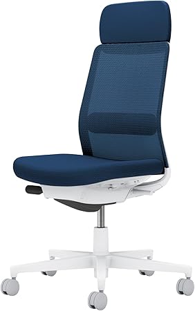 ★ポイント最大16倍★【送料無料】- オフィスチェア　モネット　背メッシュ　本 C03-W103W-WT7T7T71 ホワイトグレー／ネイビー 66590521 コクヨ kokuyo -【コクヨ家具】