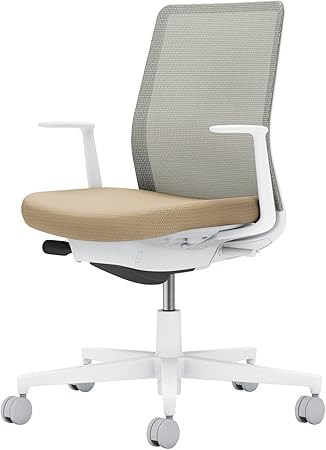 ★ポイント最大16倍★【送料無料】- オフィスチェア　モネット　背メッシュ　本 C03-W110W-W1KE2X1 ホワイトグレー／ソフトベージュ 66590941 コクヨ kokuyo -【コクヨ家具】｜【文具の月島堂】店