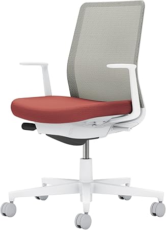 ★ポイント最大16倍★【送料無料】- オフィスチェア　モネット　背メッシュ　本 C03-W110W-WAGE2X1 ホワイトグレー／パーシアンレッド 66591047 コクヨ kokuyo -【コクヨ家具】｜【文具の月島堂】店