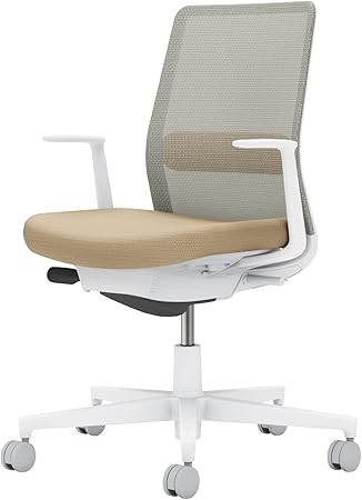 ★ポイント最大16倍★【送料無料】- オフィスチェア モネット 背メッシュ 本 C03-W112U-W1KE21K1 ホワイトグレー/ソフトベージュ 66591559 コクヨ kokuyo -【コクヨ家具】|【文具の月島堂】店