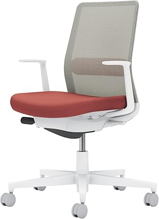 ★ポイント最大16倍★【送料無料】- オフィスチェア　モネット　背メッシュ　本 C03-W112U-WAGE2AG1 ホワイトグレー／パーシアンレッド 66591658 コクヨ kokuyo -【コクヨ家具】