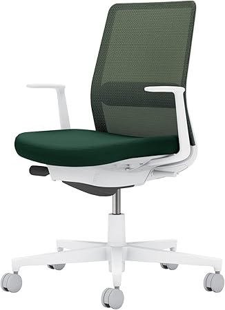 ★ポイント最大16倍★【送料無料】- オフィスチェア　モネット　背メッシュ　本 C03-W112U-WQ6Q6Q61 ホワイトグレー／ディープグリーン 66591931 コクヨ kokuyo -【コクヨ家具】｜【文具の月島堂】店
