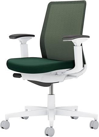 ★ポイント最大16倍★【送料無料】- オフィスチェア　モネット　背メッシュ　本 C03-W130U-WQ6Q6X1 ホワイトグレー／ディープグリーン 66592754 コクヨ kokuyo -【コクヨ家具】