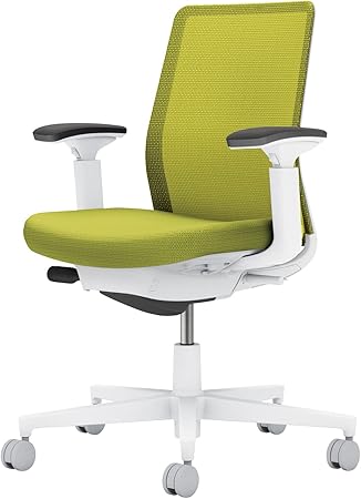 ★ポイント最大16倍★【送料無料】- オフィスチェア　モネット　背メッシュ　本 C03-W130W-WQ4Q4X1 ホワイトグレー／ライトオリーブ 66592860 コクヨ kokuyo -【コクヨ家具】
