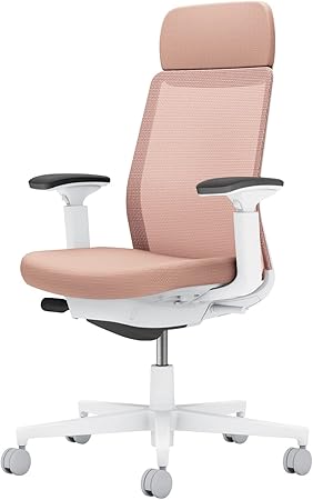 ★ポイント最大16倍★【送料無料】- オフィスチェア　モネット　背メッシュ　本 C03-W131U-W9G9GX1 ホワイトグレー／アッシュピンク 66592945 コクヨ kokuyo -【コクヨ家具】