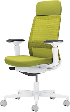 ★ポイント最大16倍★【送料無料】- オフィスチェア　モネット　背メッシュ　本 C03-W133W-WQ4Q4Q41 ホワイトグレー／ライトオリーブ 66593584 コクヨ kokuyo -【コクヨ家具】