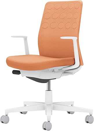 ★ポイント最大16倍★【送料無料】- オフィスチェア　モネット　背クッション C03-W210U-W0Y0YX1 ホワイトグレー／ペールテラコッタ 66594499 コクヨ kokuyo -【コクヨ家具】｜【文具の月島堂】店 47,713円